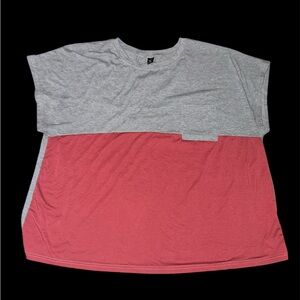 ☀️ Gray and Red Color  T-Shirt